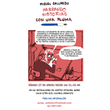 Taller para dibujantes, aficionados a la novela gráfica en México. No os lo perdais!. Projekt z dziedziny Komiks użytkownika Miguel Gallardo - 13.01.2018