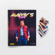 Marty McFly Sticker Album Ein Projekt aus dem Bereich Kino, Video und TV, Verlagsdesign und Grafikdesign von Javitxu Otazu Salvatierra - 15.03.2015