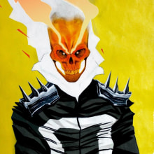 Ghost Rider. Un proyecto de Ilustración tradicional y Cómic de Adrián Rodríguez Pérez - 15.01.2018