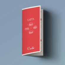 Carta bar Caribe. Design gráfico projeto de Adrián Hevia - 17.01.2018