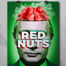 Cartel "RED NUTS" Ein Projekt aus dem Bereich Grafikdesign von Adrián Hevia - 17.01.2018
