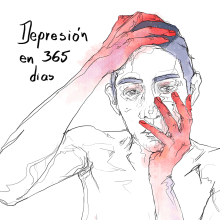 La Depresión en 365 Ilustraciones. Un proyecto de Ilustración tradicional y Diseño gráfico de Darko Madafacker - 19.01.2018