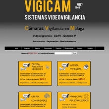 Web VigiCam - Videovigilancia. Web Design project by Antonio Gonzalez - 01.21.2018