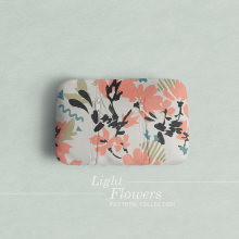 Pattern Collection - Light Flowers. Un proyecto de Diseño de complementos, Pattern Design e Ilustración vectorial de Silvia Borrás Lecha - 23.01.2018