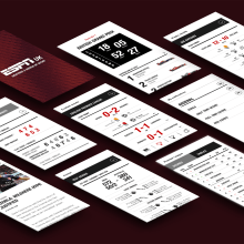 ESPN Sports App. Design interativo projeto de Manuela Schmidt Silva - 31.01.2014