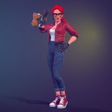 RedHair. 3D, and Character Design project by gesiOH - 01.24.2018