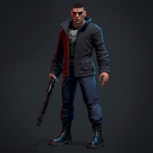 The Punisher. 3D, and Character Design project by gesiOH - 01.24.2018