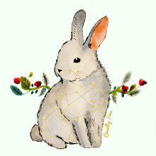 Bunny cruelty free! . Traditional illustration project by Viviana Acuña - 01.25.2018
