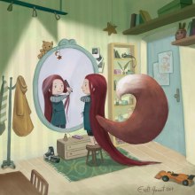 Little child's room. Un proyecto de Ilustración tradicional de Evelt Yanait - 25.02.2017