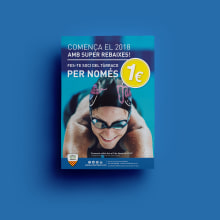 Campaña Fes-te soci per només 1€. Graphic Design project by Almudena Luque - 01.08.2018