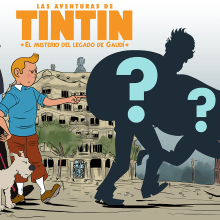 the adventures of tintin in Barcelona.. Ilustração tradicional projeto de Àlex Monagas - 26.01.2018