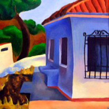 Verano 1998 (óleo sobre lienzo).. Painting project by Carlos Vargas Gutiérrez - 01.29.2018