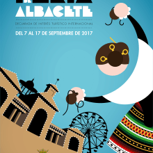 Cartel Feria Albacete 2017. Un proyecto de Diseño gráfico e Ilustración vectorial de Jose Blas Ruiz Hernandez - 19.12.2016
