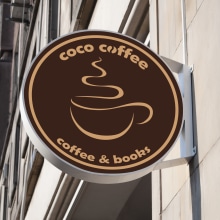Coco Coffee & Bookstore. Design, Br, ing e Identidade, e Design gráfico projeto de Isabel Resinas Arias de Reyna - 11.02.2017