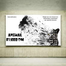 Campaña de Concienciación sobre la Libertad Animal 1. Un proyecto de Diseño, Publicidad y Diseño gráfico de Isabel Resinas Arias de Reyna - 07.02.2017