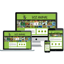 Diseño de la web "Voz Animal", en defensa de los animales. Design, Informática, e Web Design projeto de Isabel Resinas Arias de Reyna - 13.01.2017