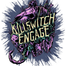 Killswitch Engage - Ilustración para Merch - 2018 tour. Ilustração tradicional projeto de Marcos Cabrera - 02.02.2018