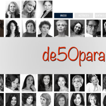 Diseño de www.de50pararriba.com. Een project van Webdesign van maquetok martín - 02.02.2018