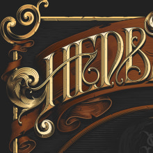 Hedbanger. Design, Traditional illustration, T, pograph, and Lettering project by Havi Cruz - 02.03.2018