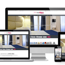 Logo y página web Hotel Miau. Un proyecto de Br, ing e Identidad y Desarrollo Web de Grisel Tolstow - 04.05.2017