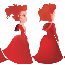 Diseño de Personajes Caperucita Roja. Design de personagens projeto de Amanda Peur - 05.02.2018