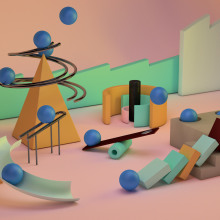 Efecto Domino. 3D project by tinn9212 - 02.05.2018