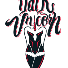 Dark Unicorn. Design gráfico e Ilustração vetorial projeto de Juan Daniel Velasco Lopez - 17.12.2017