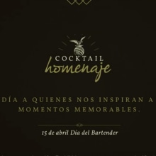 Social Media - Fernet Branca "Cocktail Homenaje". Advertising, and Social Media project by Gabriel Raimondo - 04.22.2016