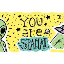 You are spacial. Traditional illustration project by Noe Tihista - 02.07.2018