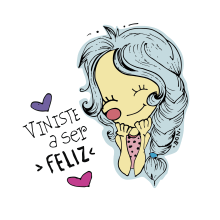 Viniste a ser Feliz!. Traditional illustration project by Noe Tihista - 02.07.2018