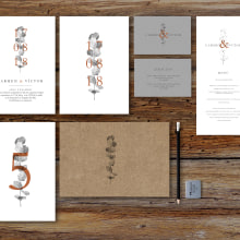 Wedding invitations. Design gráfico projeto de Luis López Rodríguez - 08.02.2018