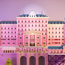 The Grand Hotel Budapest, tribute to W.A.. Un projet de Illustration traditionnelle, 3D , et Conception de personnages de Santiago Moriv - 09.02.2018