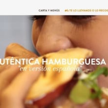 Tates, hamburguesas españolas. Een project van Webdesign y  Webdevelopment van Javier Alvarado Bertólez - 15.01.2018