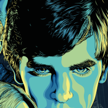Poster Bates Motel. Traditional illustration, and Vector Illustration project by Paula Cirera - 02.10.2018