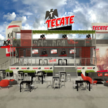 BAR MÓVIL TECATE. 3D, and Marketing project by Joselyn Flores - 02.12.2018
