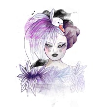 Ilustración moda inspirada en la colección Haute Couture de Coco Chanel. Een project van Traditionele illustratie van Sara Diego - 13.02.2018