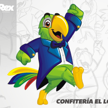 Diseño de mascota para ''Confitería el loro''. Un proyecto de Diseño de personajes de Joseph Sanchez - 13.01.2016
