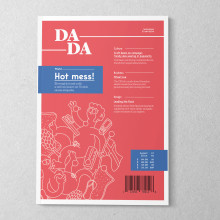 Dada Magazine. Direção de arte, Br, ing e Identidade, Design editorial, Design gráfico, e Tipografia projeto de Eduardo Ferrer - 24.08.2017
