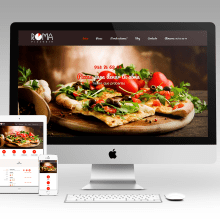 Pizzería Roma. Graphic Design, and Web Development project by Francisco Javier Melero - 02.13.2017