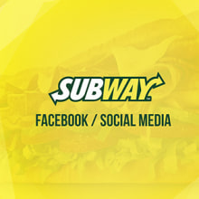 Subway Social Media posts. Design, Publicidade, Marketing e Ilustração vetorial projeto de Alejandro Sotillet - 01.04.2014