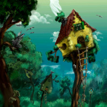 tree house environment. Un proyecto de Diseño de juegos de Marta González Liñán - 14.11.2016