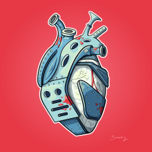 Heart beat. Traditional illustration, Graphic Design, Comic, and Vector Illustration project by Saray Rodríguez - 02.15.2018
