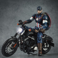 Capitán América en su Harley. Un proyecto de Fotografía de David Brat - 15.02.2018
