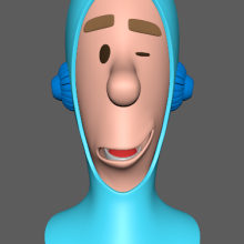 Mi Proyecto del curso: Rigging: articulación facial de un personaje 3D. Rigging project by albertucho32 - 02.17.2018
