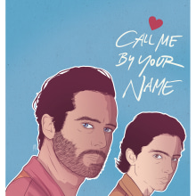 Call me by your name. Traditional illustration, Graphic Design, and Vector Illustration project by Antonio Pintor - 02.18.2018