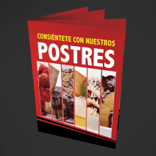 Menú de Postres - Sushi Factory 2013. Design gráfico projeto de Paola Villegas - 21.02.2018