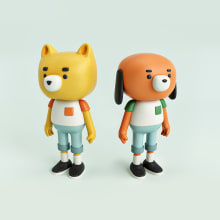 Moñequitos. Un proyecto de 3D, Diseño de personajes y Diseño de juguetes de Alberto Pozo - 20.02.2018