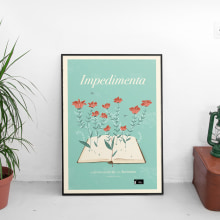 Editorial Impedimenta - Logo y Poster. Ilustração tradicional, Br, ing e Identidade, e Design gráfico projeto de Cecilia Díaz - 22.04.2017