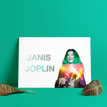 Janis Joplin. Design, and Graphic Design project by Mario Figueredo Martín - 02.22.2018