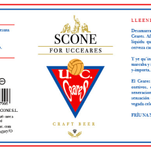 SCONE Beer for UCCeares. Projekt z dziedziny Br, ing i ident, fikacja wizualna, Projektowanie graficzne i Marketing użytkownika Jairo AG - 24.02.2018